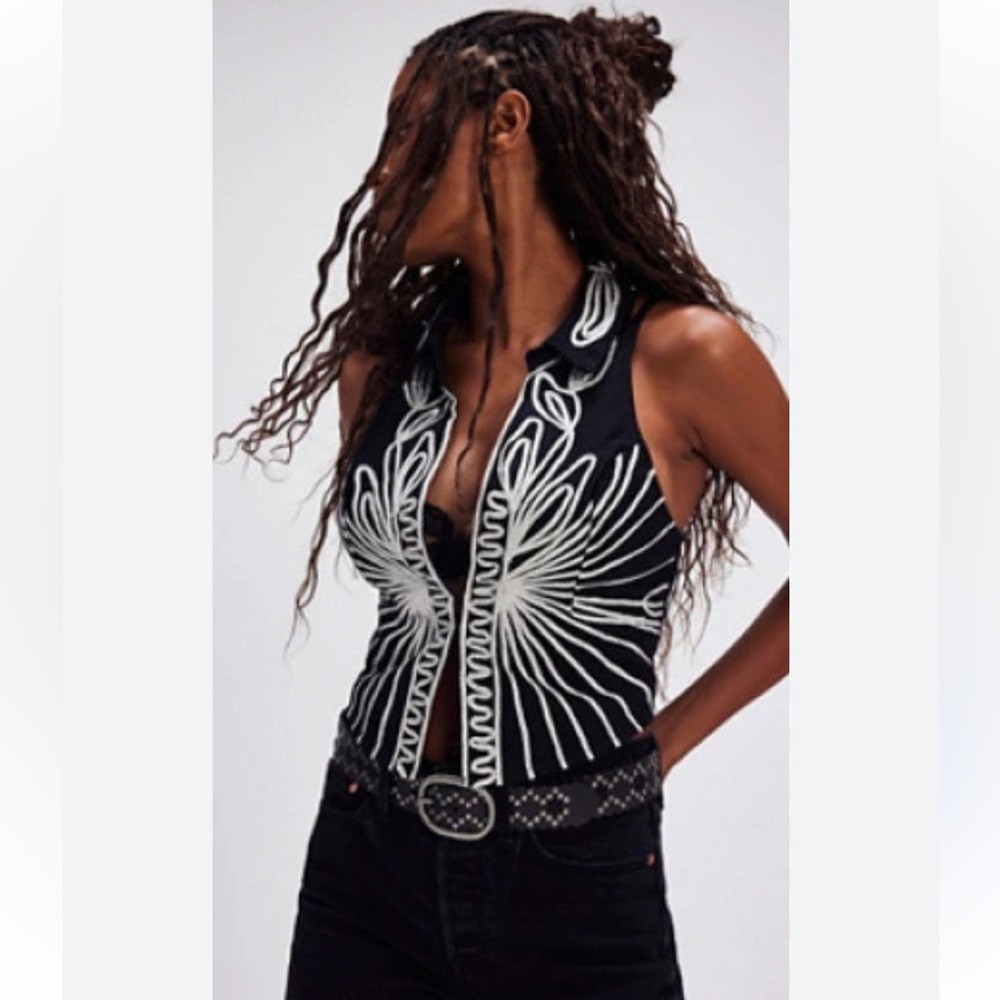 NWOT Rare Free People Head West Tank Vest - Picture 5 of 10